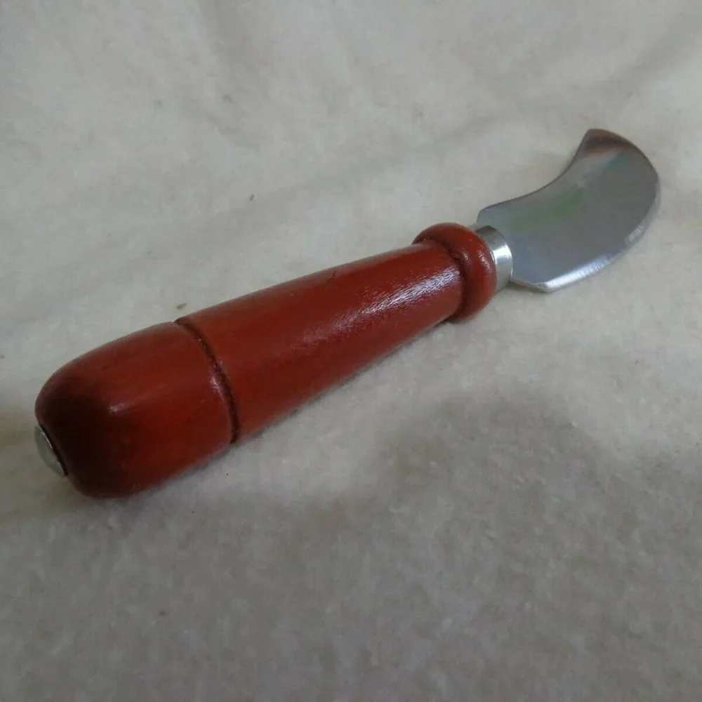 Cheese Knife Spreader Stainless Steel Wood Handle